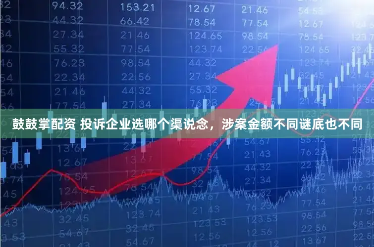 鼓鼓掌配资 投诉企业选哪个渠说念，涉案金额不同谜底也不同