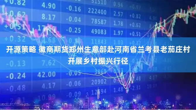 开源策略 徽商期货郑州生意部赴河南省兰考县老茄庄村开展乡村振兴行径